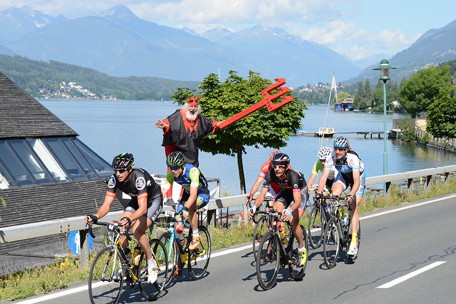 Die Radsportler können die herrliche Landschaft rund um den Millstätter See genießen (Foto: Veranstalter/KK)